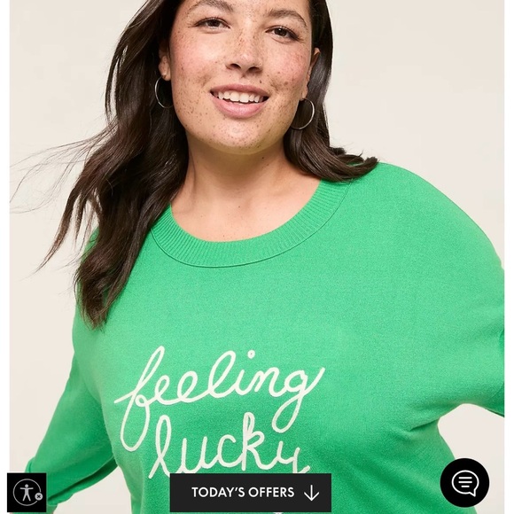 NWOT Lane Bryant Crew Neck Sweater - Picture 3 of 10